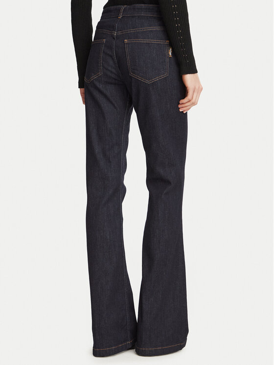 Just Cavalli Just Cavalli Дънки 81PAB5F4 CDWFR Тъмносин Flare Fit