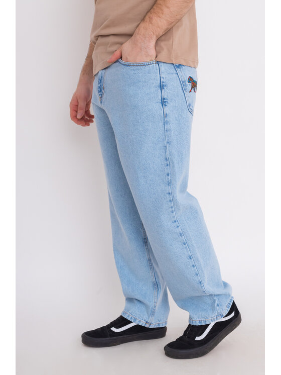 Kamuflage Kamuflage Jeansy Riders Club Niebieski Baggy Fit