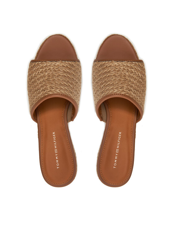 Tommy Hilfiger Tommy Hilfiger Espadrilles Th Rope Wedge Sandal FW0FW07927 Bēšs