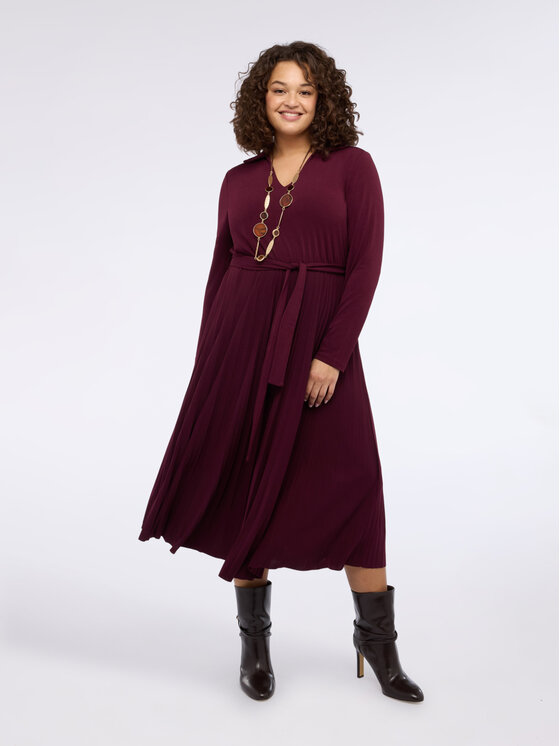 Fiorella Rubino Fiorella Rubino Vestito elegante 7081L001229N036 Bordeaux A-Line Fit