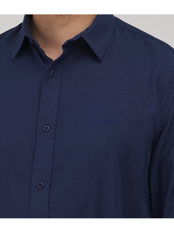 Lee Cooper Lee Cooper Koszula jeansowa VAN Granatowy Regular Fit