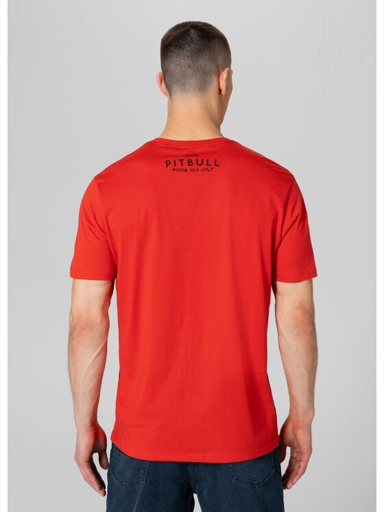 PITBULL PITBULL T-Shirt Koszulka Czerwony Regular Fit