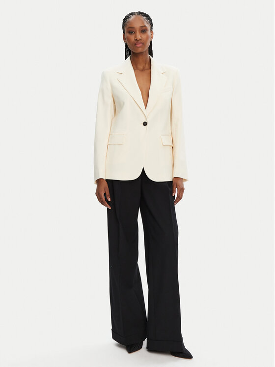 Weekend Max Mara Weekend Max Mara Giacca da abito Lamine 2425046051 Écru Standard Fit