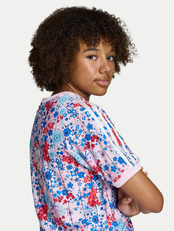 adidas adidas Тишърт Liberty London KD1765 Розов Loose Fit