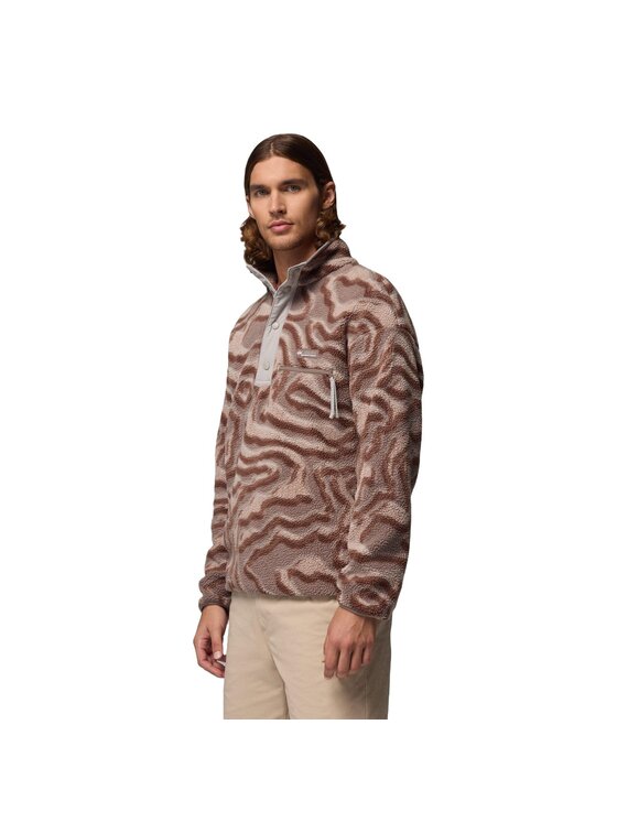 Columbia Columbia Polar Helvetia™ II Printed Half Snap Fleece Brązowy Regular Fit