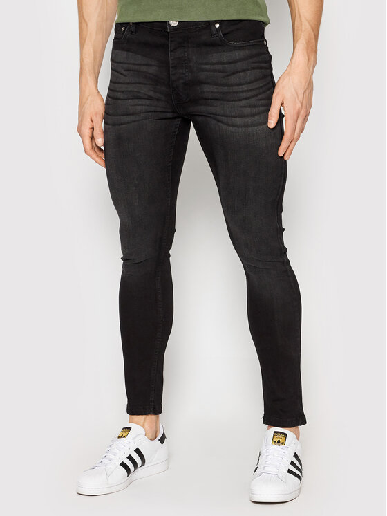Brave Soul Džínsy MJN-MADISON Čierna Skinny Fit