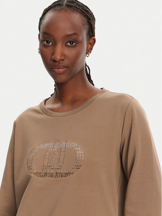 Liu Jo Sport Liu Jo Sport Суитшърт TA5168 FS090 Кафяв Regular Fit
