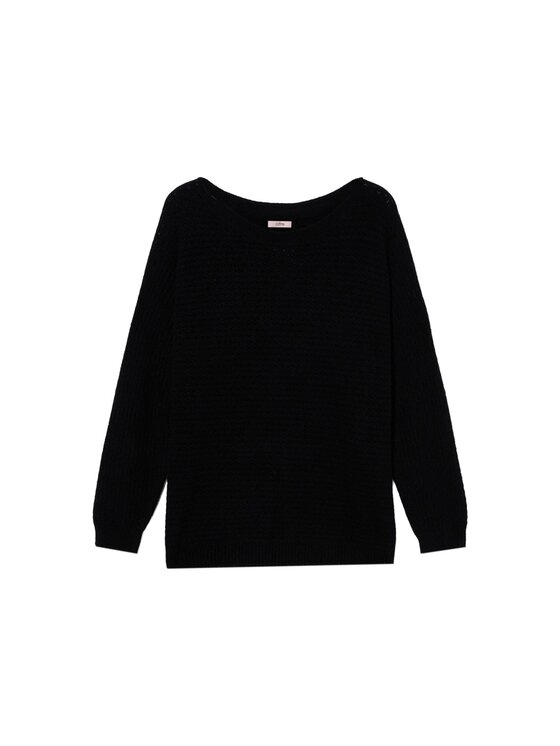 Oltre Oltre Cardigan M126E002126N033 Nero Regular Fit