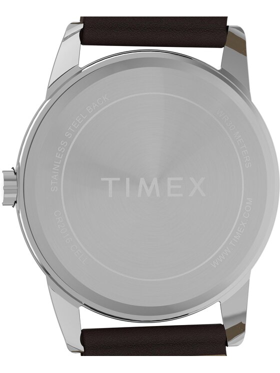 Timex Timex Zegarek TW2Y12600 Brązowy