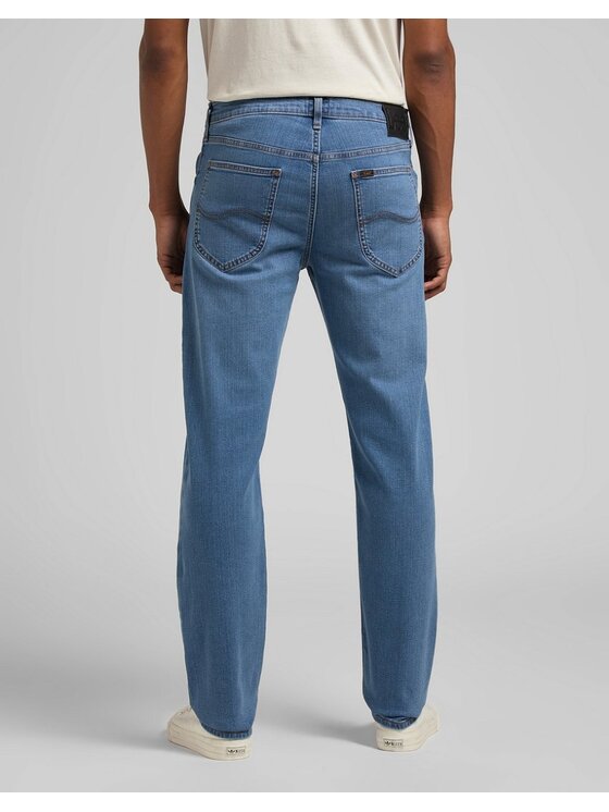Lee Lee Jeansy DAREN ZIP FLY Niebieski Straight Fit