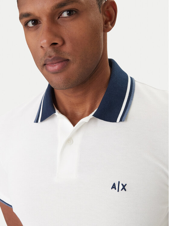 Armani Exchange Armani Exchange Поло XM002350 AF10366 U0009 Білий Regular Fit