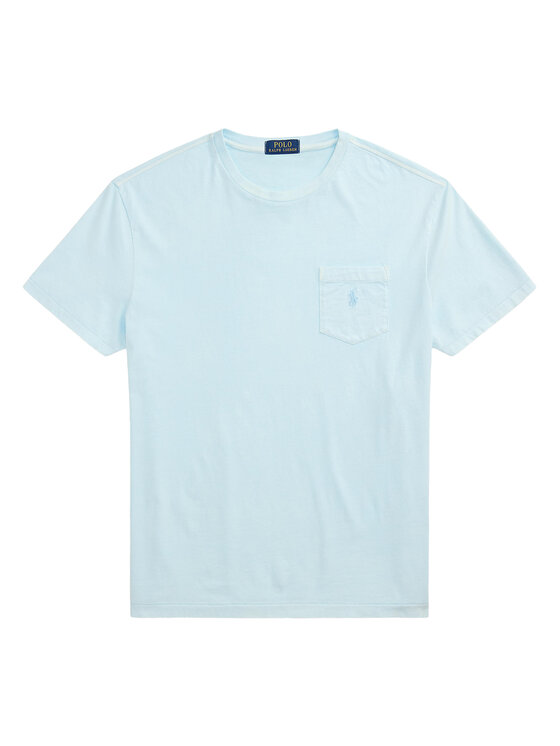 Polo Ralph Lauren Polo Ralph Lauren T-Shirt 710969628002 Błękitny Custom Slim Fit