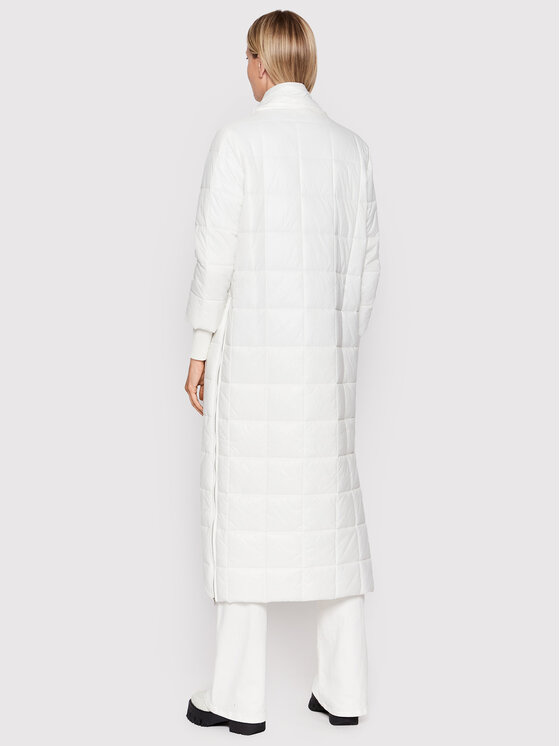 Patrizia Pepe Patrizia Pepe Μπουφάν μεταβατικό 8O0042/A116-W146 Λευκό Relaxed Fit