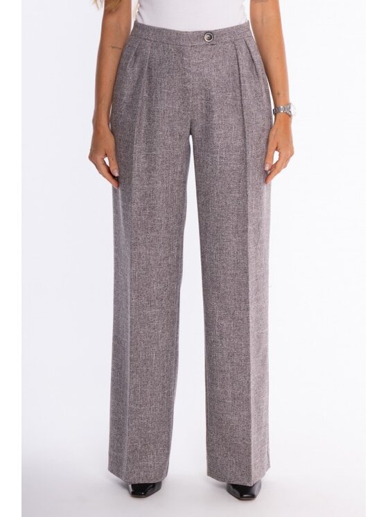 Made of Emotion Made of Emotion Spodnie materiałowe M930 Szary Wide Leg