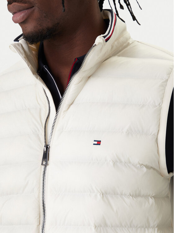 Tommy Hilfiger Tommy Hilfiger Mellény Mix Media Ess MW0MW41441 Ekru Regular Fit