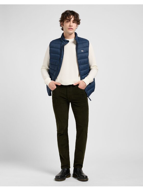 Lee Lee Giubbotto piumino STAND COLLAR PUFFER VEST Blu Regular Fit