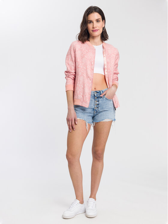Cross Jeans Cross Jeans Bluza 65355-520 Różowy Regular Fit