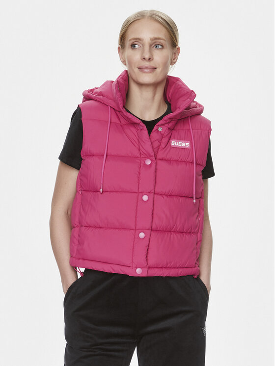 Bezrękawnik Guess, Rozmiar XS, Różowy, Breana V4RL02 WFYE2