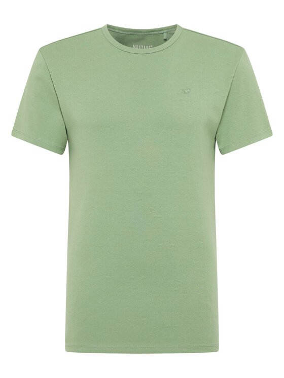 Mustang Mustang T-Shirt ALLEN Zielony Slim Fit