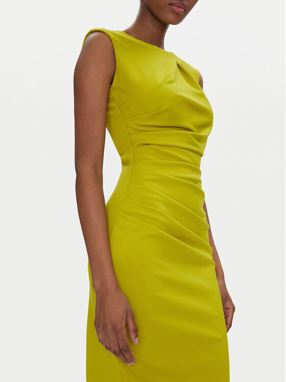 Rinascimento Rinascimento Коктейлна рокля CFC0122548003 Зелен Regular Fit