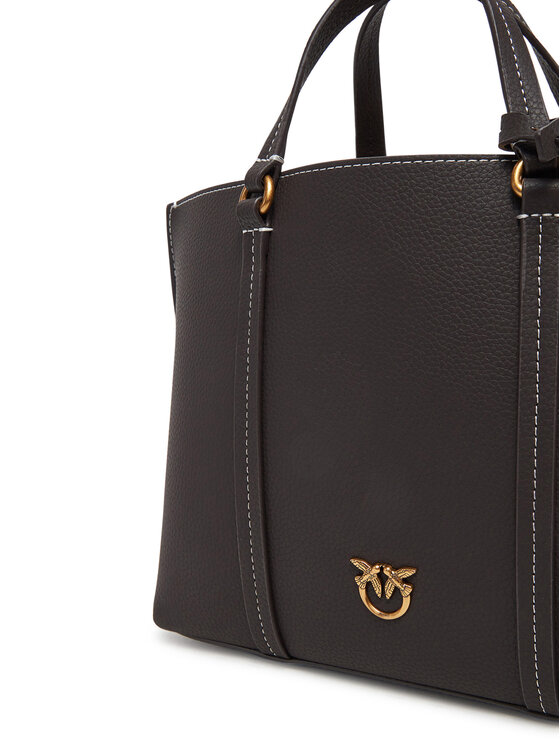 PINKO PINKO Дамска чанта Carrie Shopper Classic AI 24-25 PLTT 102833 Кафяв