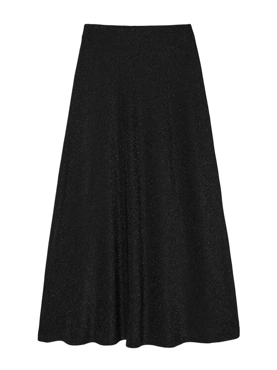 TATUUM TATUUM Spódnica midi LUMINA Czarny A-Line Fit