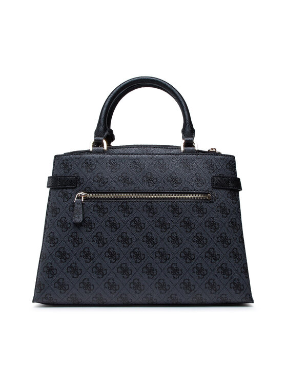 Guess Guess Дамска чанта Zadie Logo Girlfriend Satchel HWSG83 96060 Сив