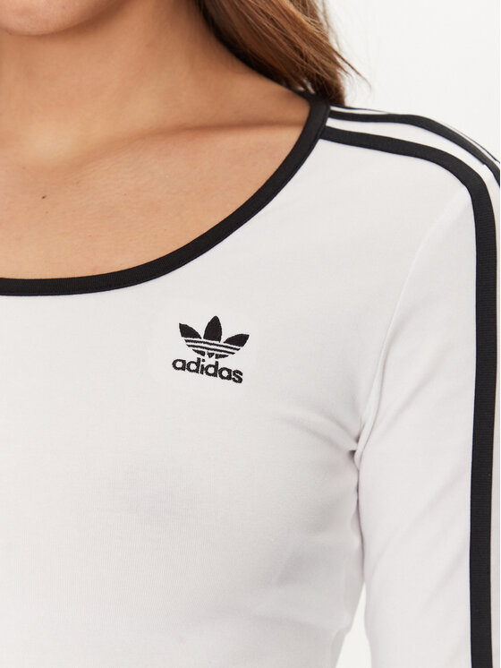 adidas adidas Bluzka adicolor 3-Stripes JD4625 Biały Slim Fit