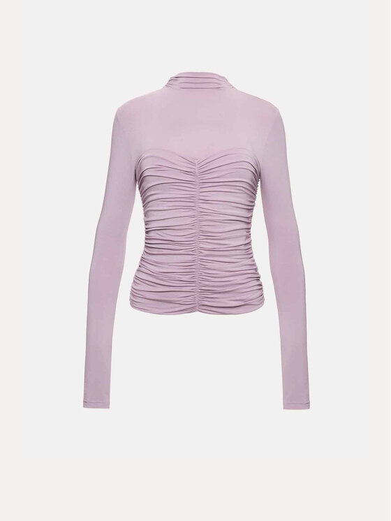 La Mania La Mania Bluzka SOLLA Fioletowy Basic Fit