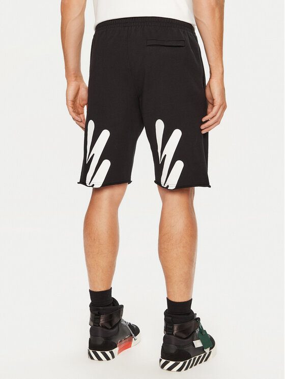 Off-White Off-White Αθλητικό σορτς OMCI006S22FLE0151001 Μαύρο Regular Fit