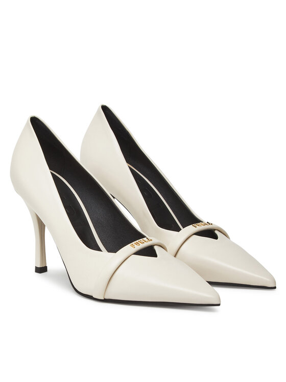 Furla Furla Pantofi cu toc subțire Core Decollete YI81FCD X30000 IT 1704S Alb