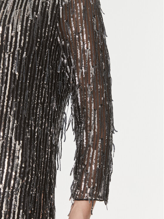Bruuns Bazaar Bruuns Bazaar Sukienka koktajlowa BBW3759 Czarny Regular Fit