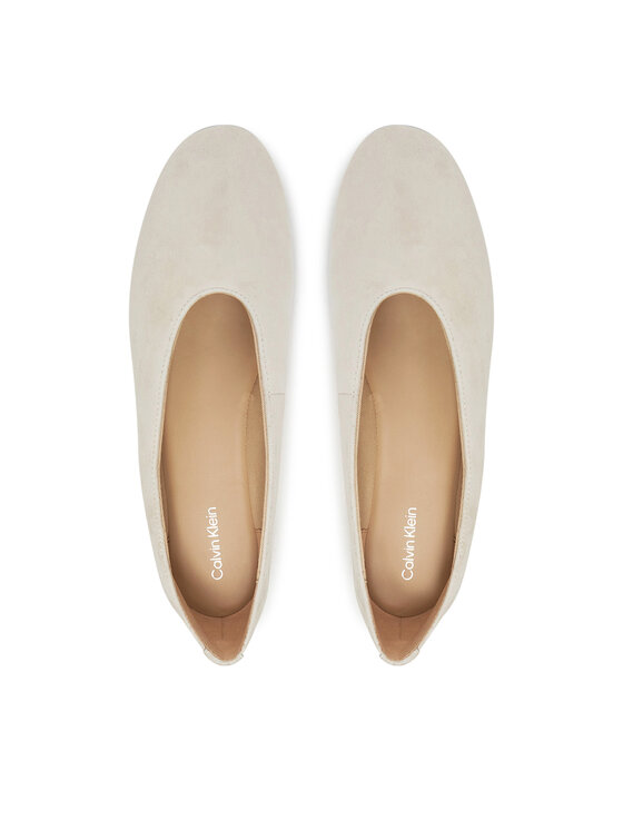 Calvin Klein Calvin Klein Baleriny Ballerina Round Hw Sue HW0HW02565 Beżowy