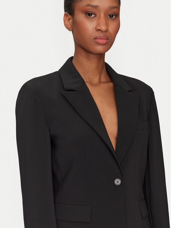 KARL LAGERFELD KARL LAGERFELD Marynarka A1W14045 Czarny Regular Fit