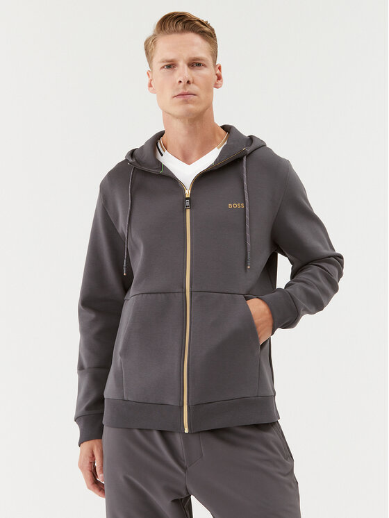 BOSS Boss Felpa 50493495 Grigio Regular Fit