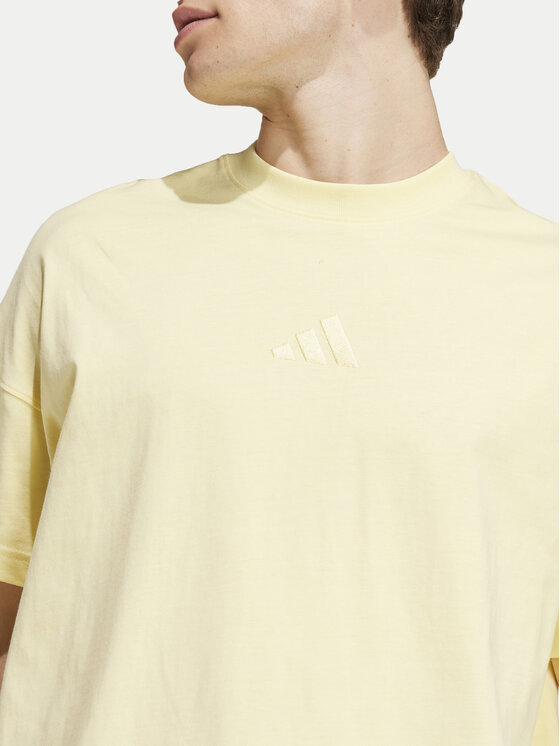 adidas adidas T-shirt ALL SZN IY4141 Žuta Loose Fit