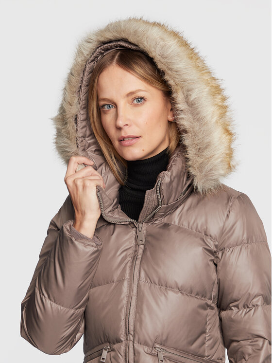Calvin Klein Calvin Klein Пухено яке Essential K20K204952 Бежов Regular Fit