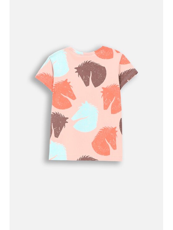 Coccodrillo Coccodrillo T-Shirt ZC4143201RGK-033 Różowy Regular Fit