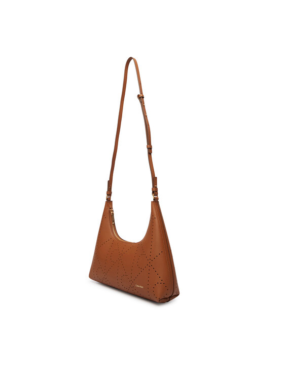 Calvin Klein Calvin Klein Torebka Emblem Aop Perfor Lthr Bag LV04F3367G Brązowy