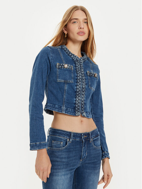 Liu Jo Liu Jo Geacă de blugi UF4120 D4448 Albastru Regular Fit