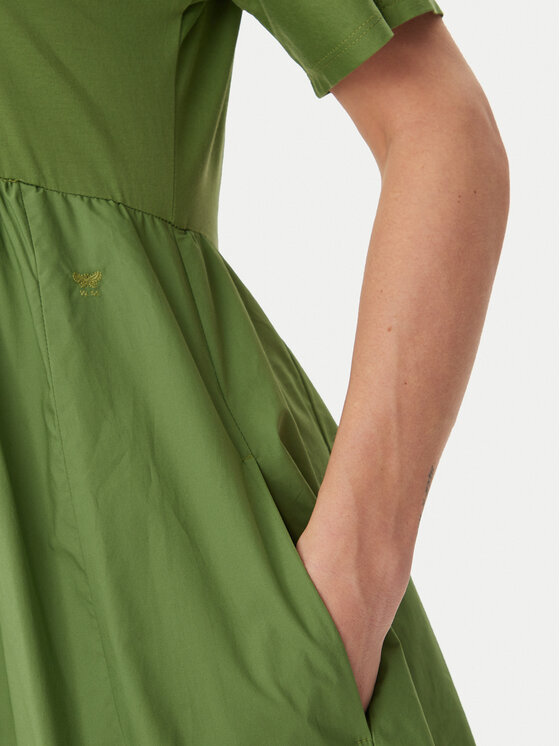 Weekend Max Mara Weekend Max Mara Sukienka codzienna Brozno 2515621082 Zielony Relaxed Fit