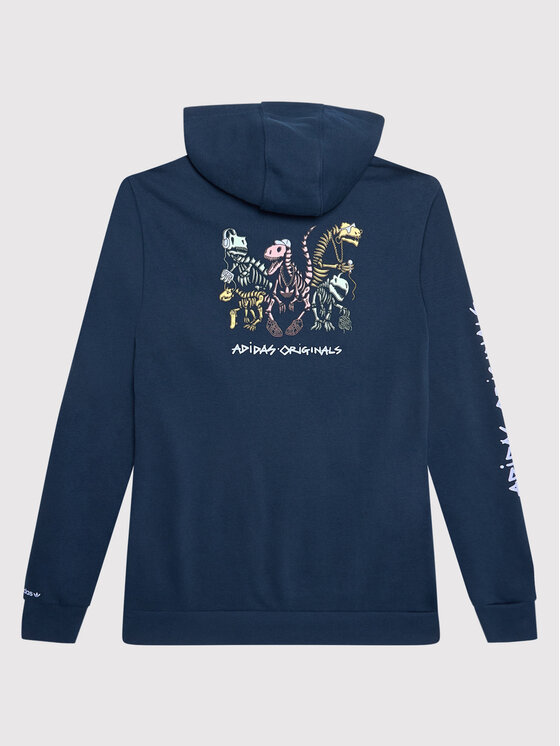 adidas Bluza Funny Dino Graphic H22639 Granatowy Regular Fit | Modivo.pl