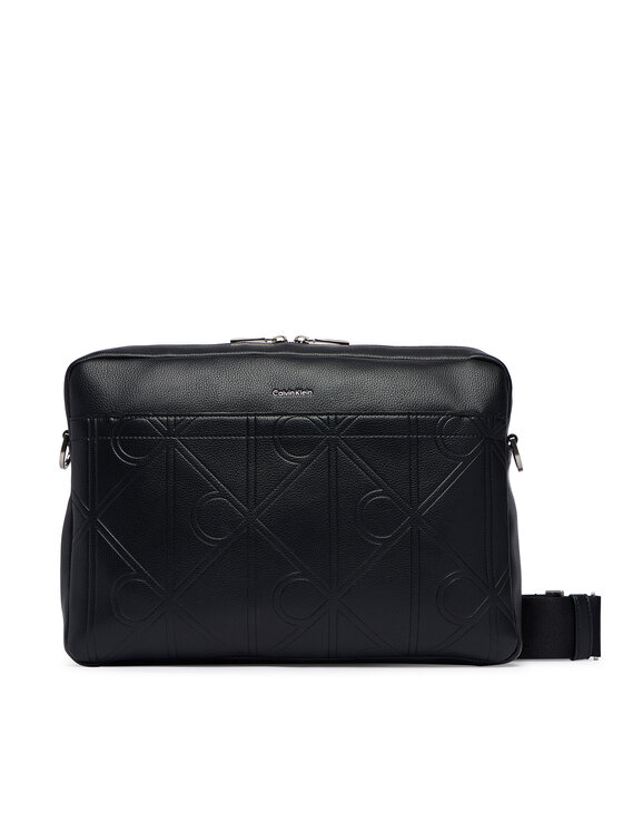 Calvin Klein Calvin Klein Torba na laptopa Xl Emblem Aop LV04D3526G Czarny