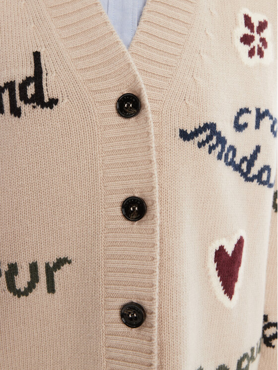 Weekend Max Mara Weekend Max Mara Kardigan Belgio 2525346082 Beež Relaxed Fit
