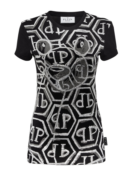 PHILIPP PLEIN PHILIPP PLEIN T-Shirt 14753 Černá Skin Tight Fit