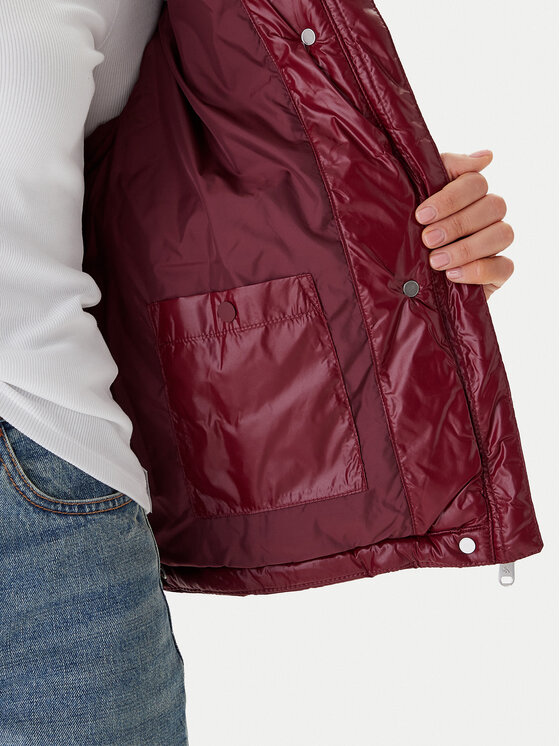 Calvin Klein Jeans Calvin Klein Jeans Zimska jakna LV047D505G Bordo rdeča Relaxed Fit