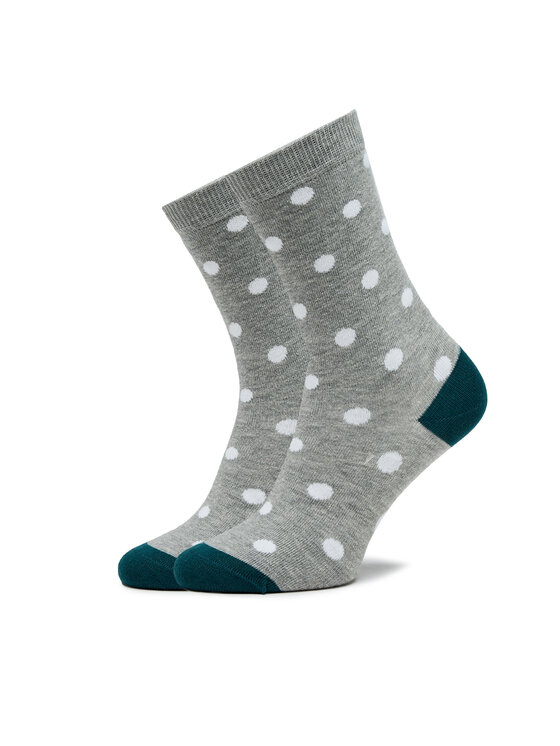 Pepe Jeans Pepe Jeans Sada 3 párů vysokých ponožek unisex Polkadot Cr 3P PLU30022 Šedá