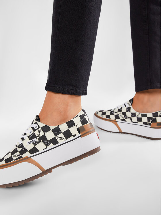 Era stacked vans white online