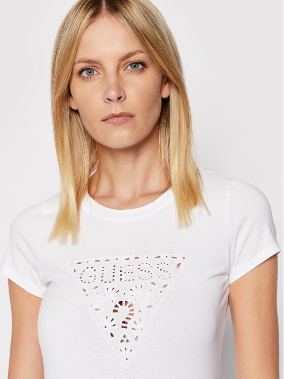 T-shirt W2GI31 KA0Q1 Bianco Regular Fit