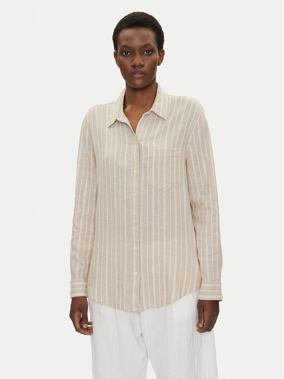 Gap Gap Marškiniai 885287-13 Smėlio Regular Fit